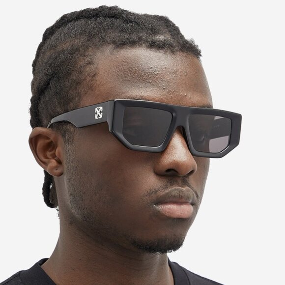 Off-White Women Sunglasses Black Grey Square OERI13F VANCOUVER 1007 BRAND NEW - Picture 9 of 11